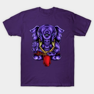 Hindu Art: Ganesha Elephant God Deity T-Shirt